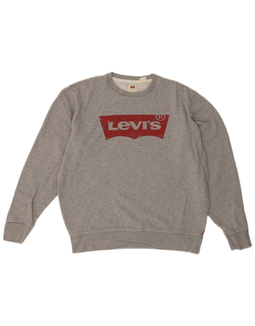 Levi's Hombre Sudadera Gráfica Jumper Gris Medio Moteado