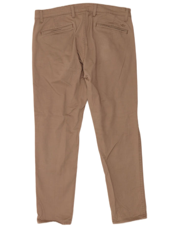 Dockers Pantalón chino ajustado para hombre W36 L30 Algodón beige