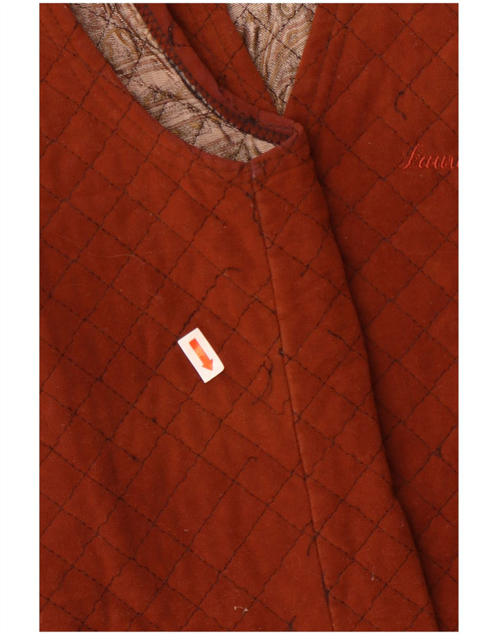 Chaleco vintage para hombre pequeño marrón