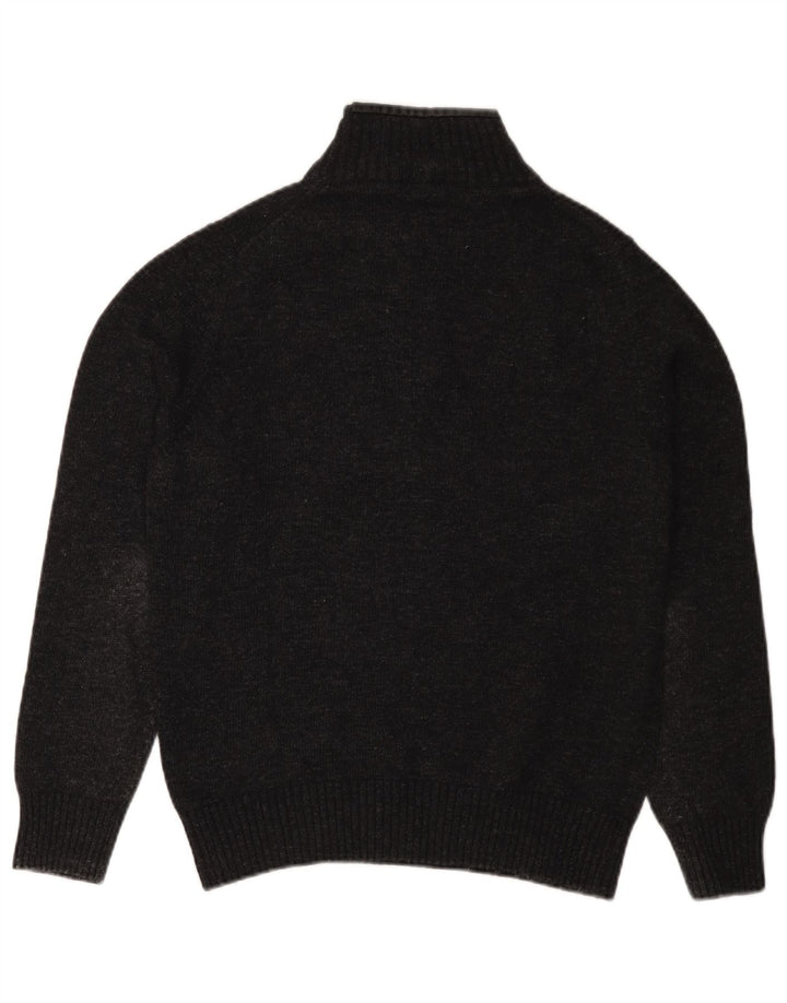 Jersey Hombre Trussardi Jeans Cremallera Cuello Jersey Small Gris Lana