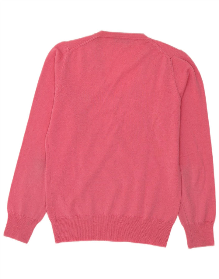 Fred Perry Suéter con Cuello en V para Mujer UK 42 Medium Pink
