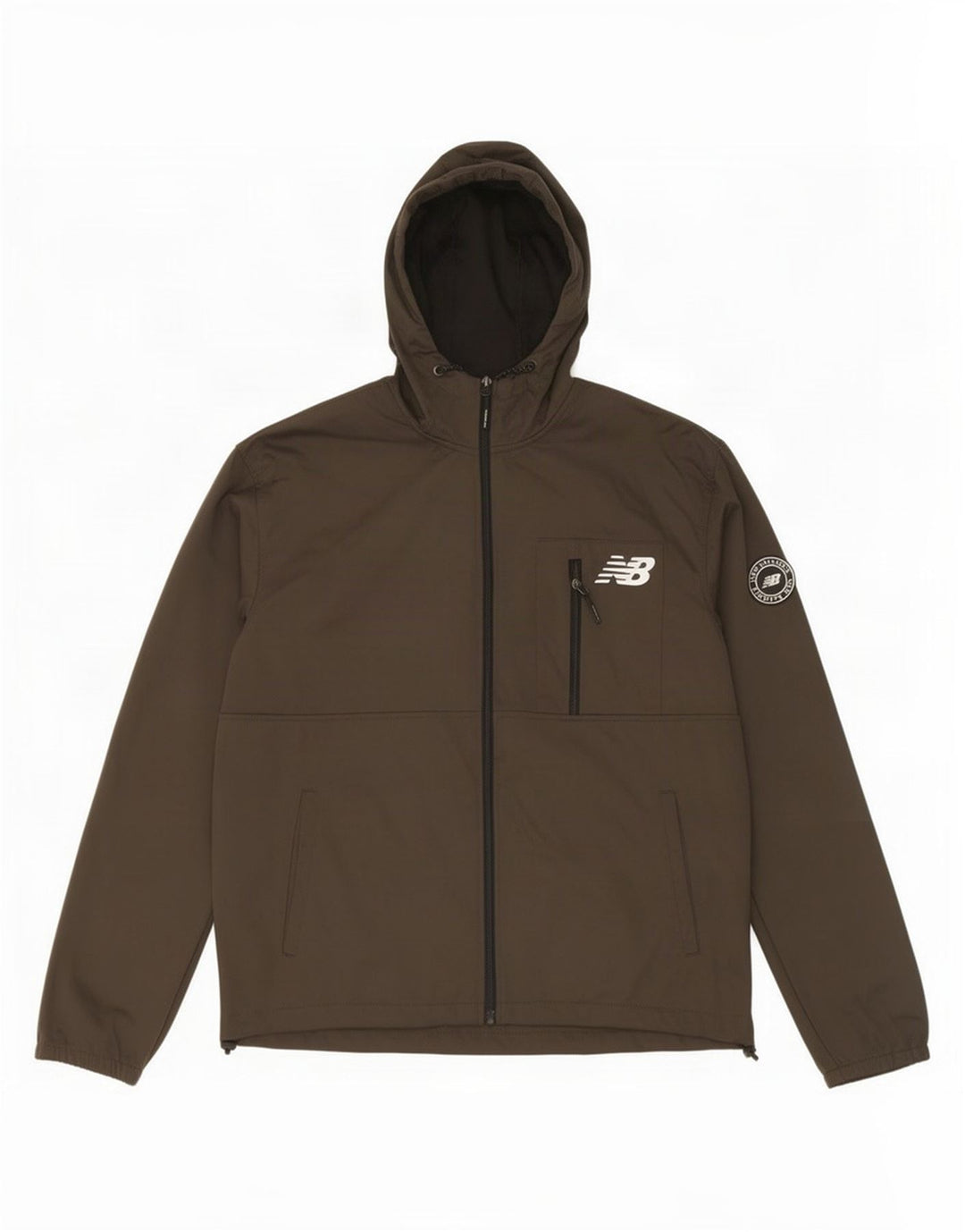 New Balance Chaqueta superior de chándal con capucha para hombre Poliéster caqui grande
