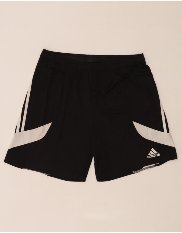 Adidas Mens Climalite Sport Shorts Grande Negro Colorblock Poliéster