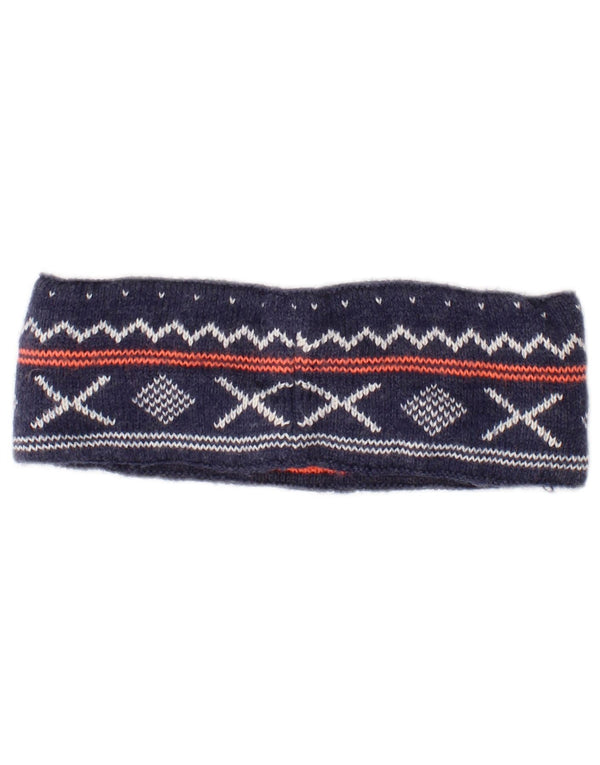 Superdry Bufanda De Punto Para Mujer Talla única Acrílico Fair Isle Azul Marino