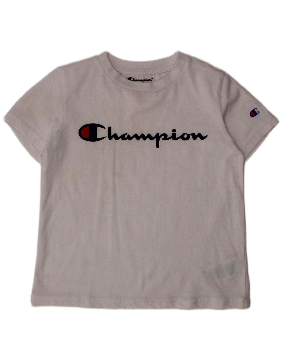 CHAMPION Camiseta gráfica para niño 4-5 años Algodón blanco