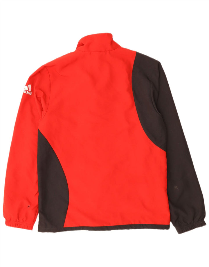 ADIDAS Chaqueta de chándal para hombre UK 36/38 Small Red Colourblock Poliéster