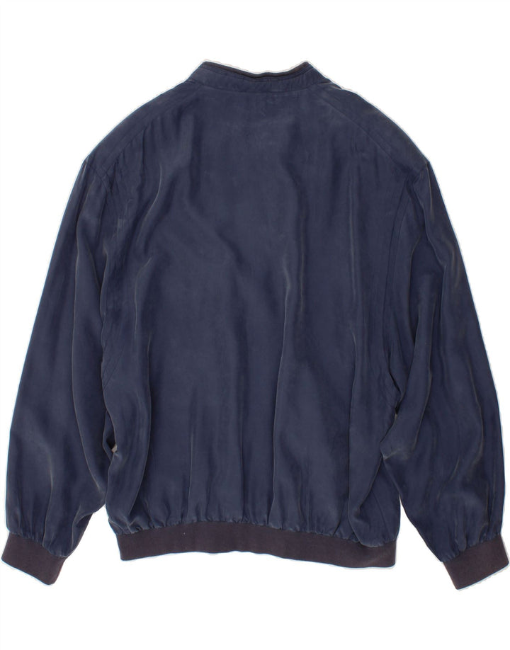 VINTAGE Mens Bomber Jacket IT 56 3XL Navy Blue Vintage Vintage and Second-Hand Vintage from Messina Hembry 