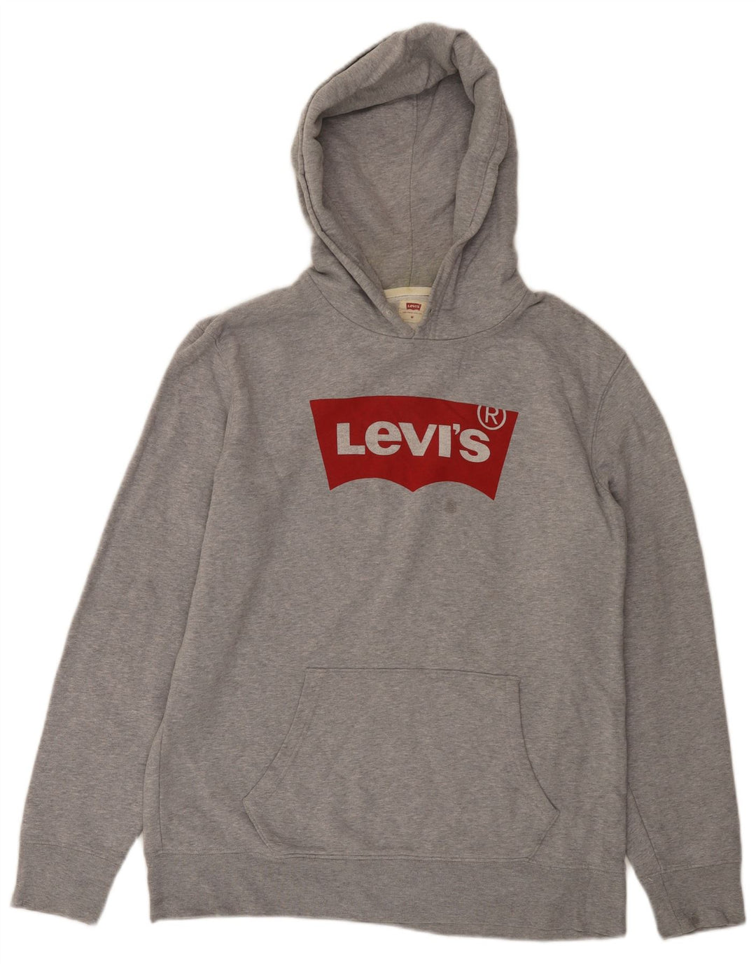 Levi's Hombre Sudadera Con Capucha Gráfica De Algodón Moteado Gris Medio