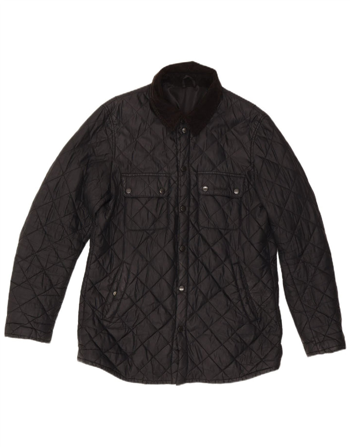 Barbour Chaqueta acolchada para hombre UK 40 Large Poliamida negra