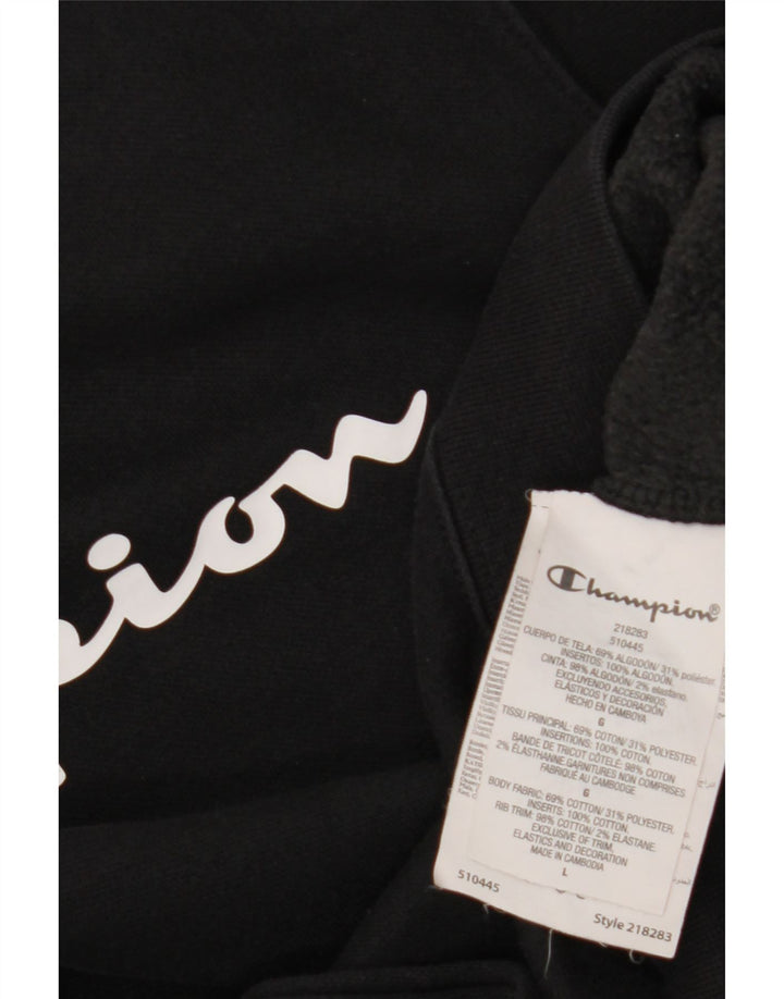 Champion Sudadera Gráfica para Hombre Jersey Grande De Algodón Negro