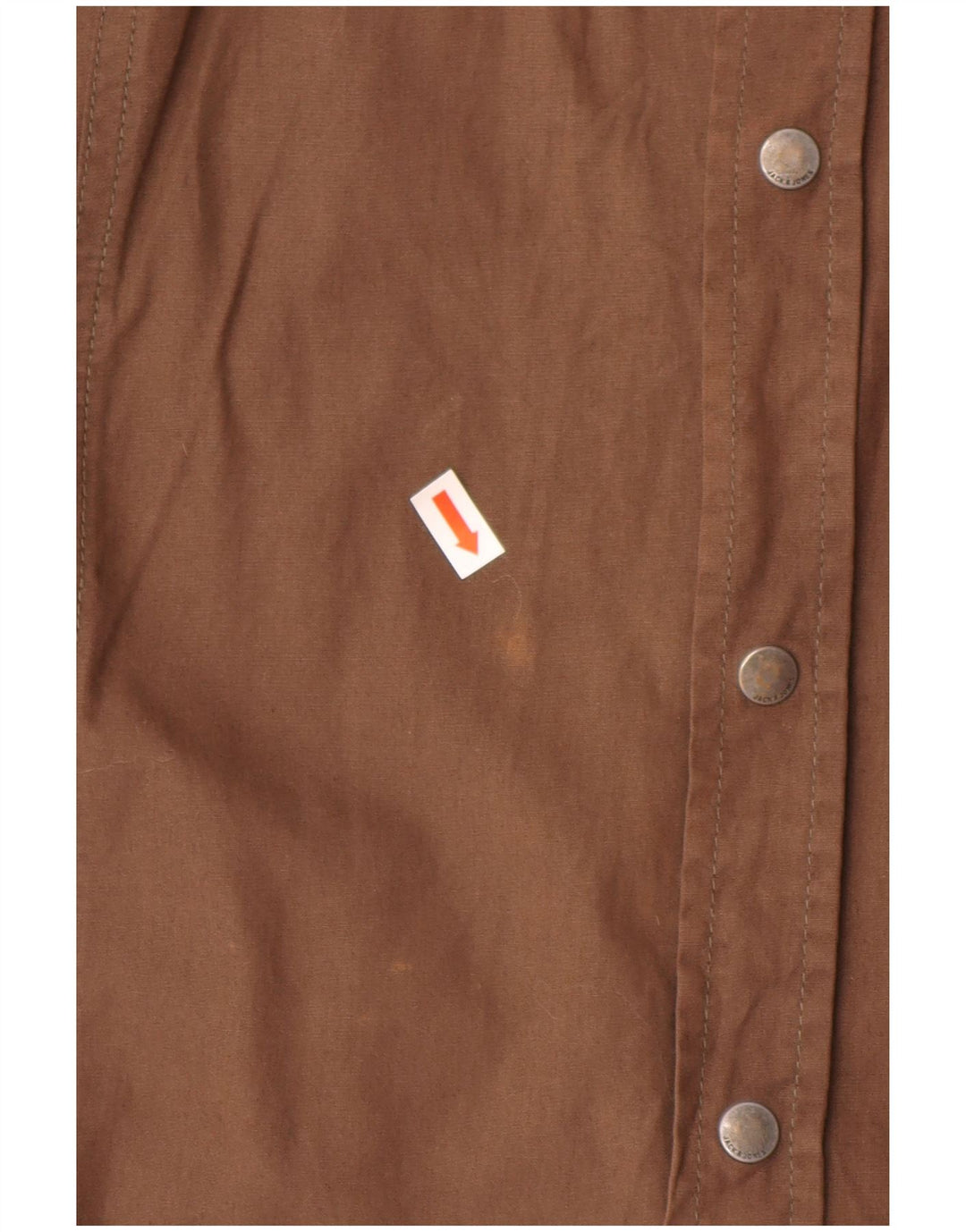 Jack & Jones Camisa gráfica para hombre grande de algodón marrón