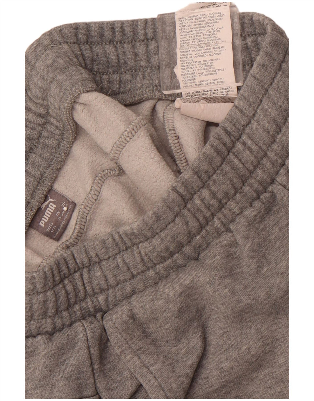 PUMA Pantalones de chándal para niño Joggers 13-14 años Gris Algodón