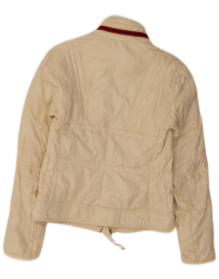 Moncler Chaqueta Bomber Mujer Talla 1 Pequeña Poliamida Blanco Roto