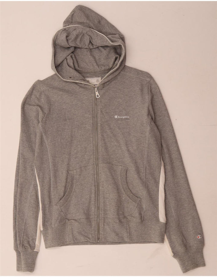 Champion Heritage Classics - Sudadera con capucha y cremallera para mujer, talla 40, color gris medio