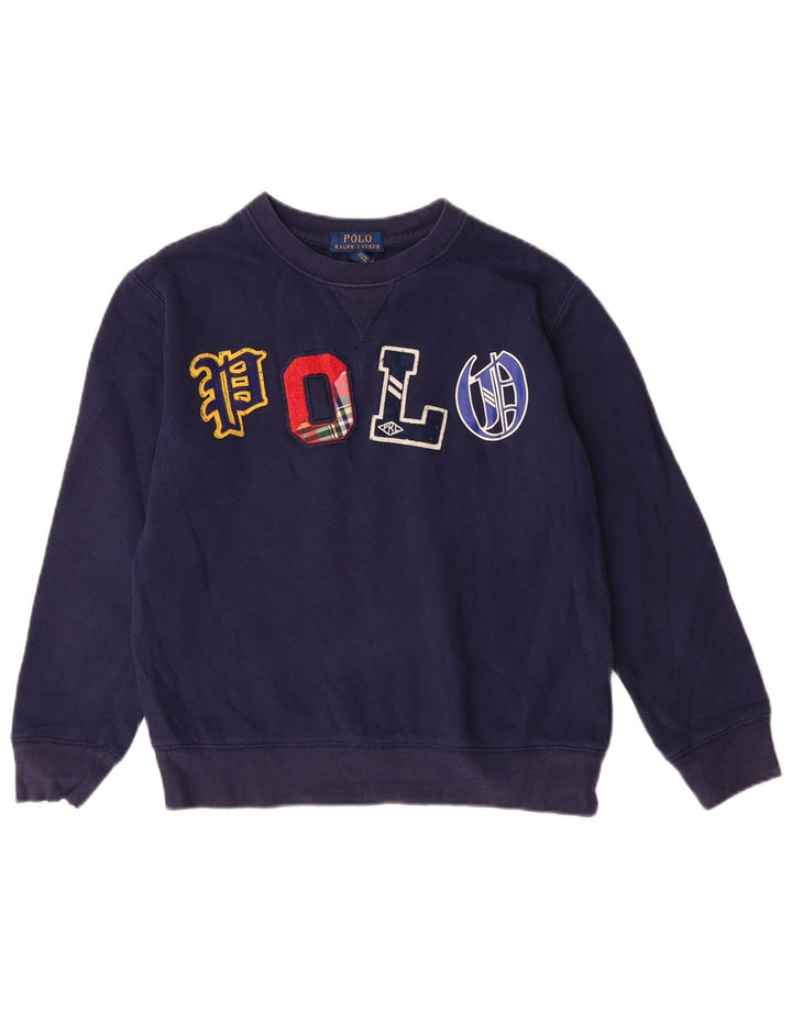 Polo Ralph Lauren Sudadera para niño Jumper 10-11 años Mediano Azul Marino