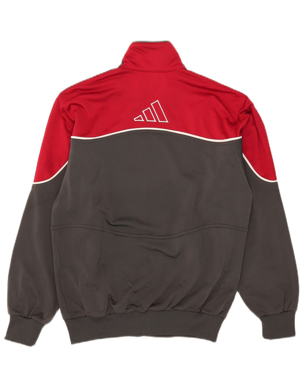 Adidas - Chaqueta de chándal con gráfico para niños, 13-14 años, color gris