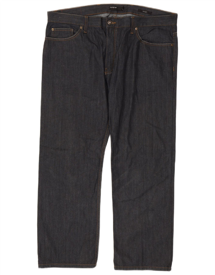 Marks & Spencer Vaqueros rectos para hombre W40 L29 Algodón azul marino