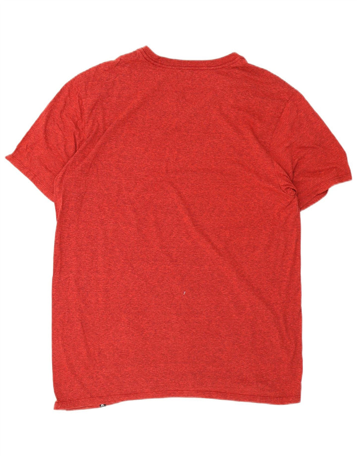 Hurley - Camiseta para hombre, talla grande, poliéster moteado rojo