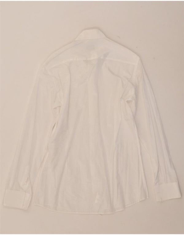 Carlo Pignatelli Camisa Hombre Talla 38 15 Poliéster Blanco Mediano