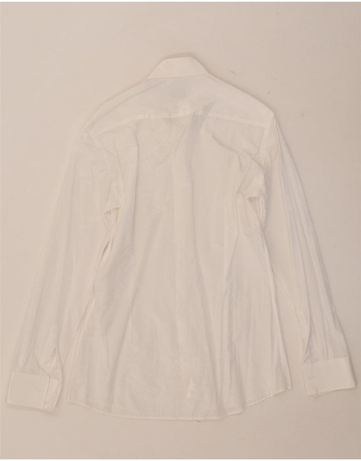 Carlo Pignatelli Camisa Hombre Talla 38 15 Poliéster Blanco Mediano
