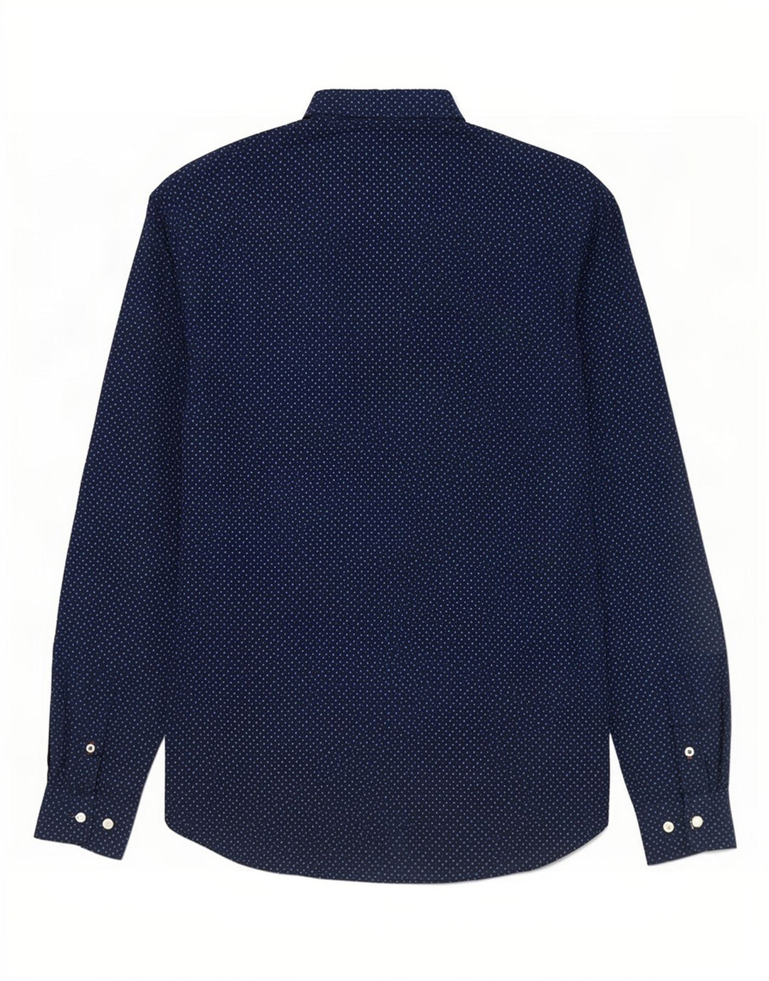 Camisa Jack & Jones Hombre Medium Azul Marino Moteado De Algodón