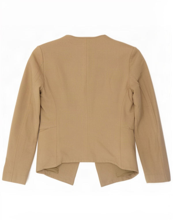 Topshop Chaqueta Bolero para Mujer UK 8 Small Viscosa Beige
