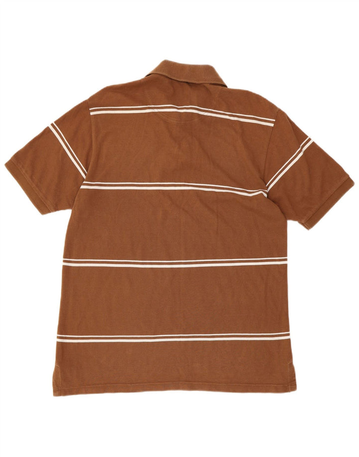 TIMBERLAND Polo De Hombre De Algodón A Rayas Marrón Medio