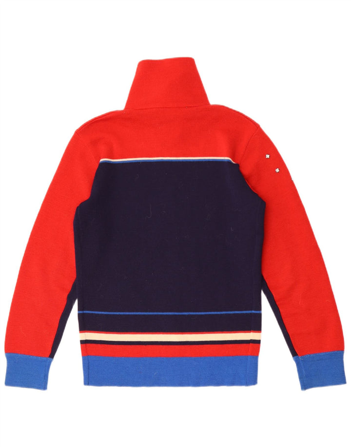 Silvy - Cárdigan para mujer IT 46 Large Azul marino Colorblock