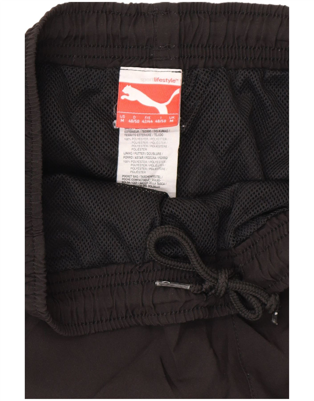 Pantalones cortos deportivos Puma para hombre poliéster negro mediano