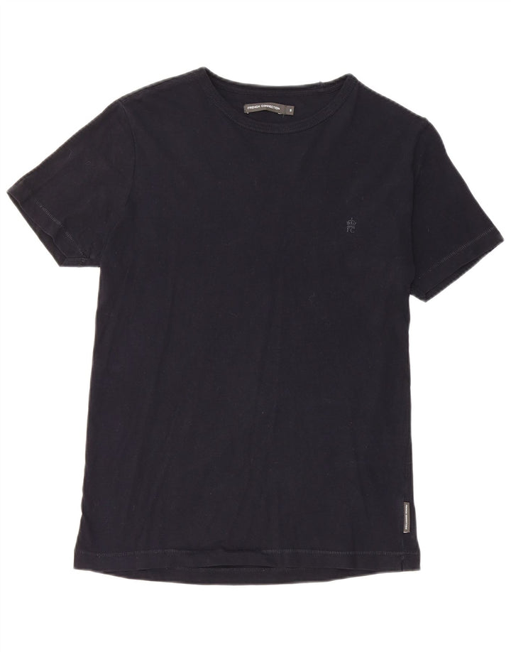 French Connection - Camiseta para hombre, talla pequeña, algodón negro