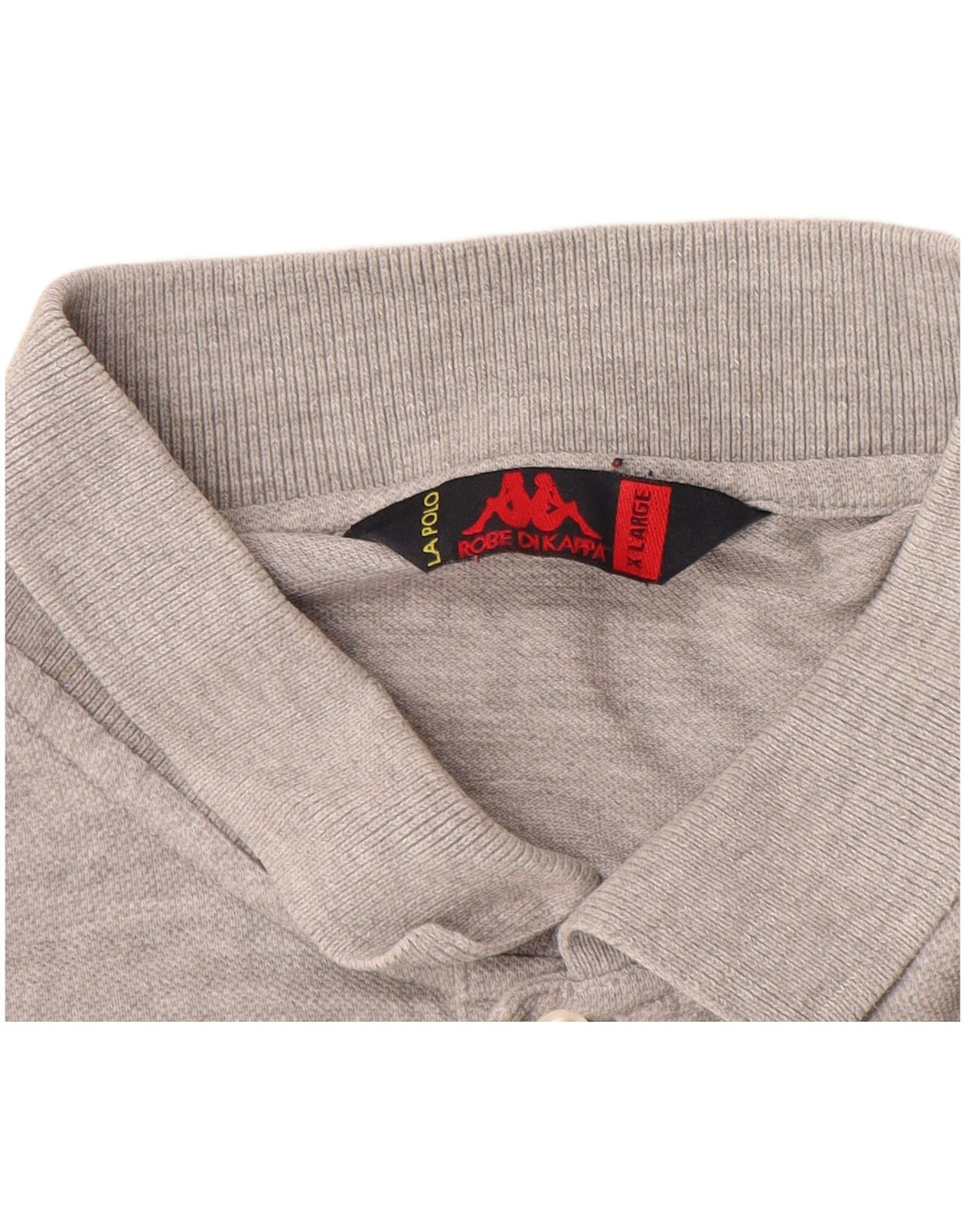 Kappa Polo De Manga Larga Hombre XL Gris Algodón