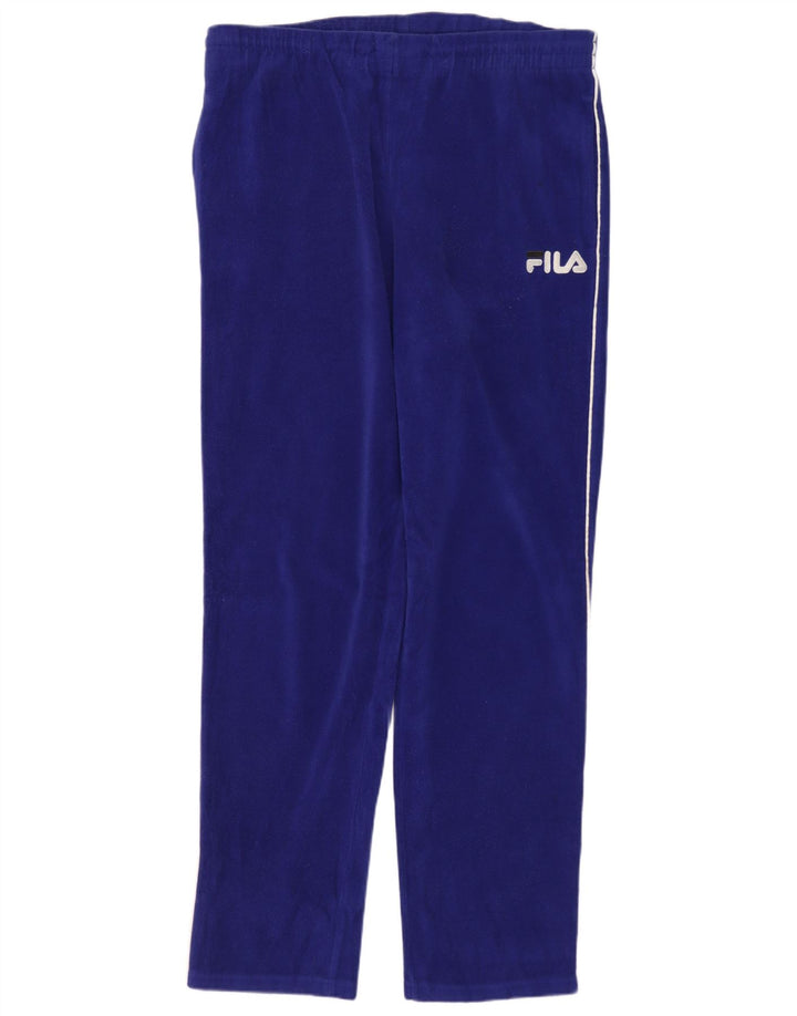 FILA Pantalón de chándal de forro polar para hombre IT 48 Azul medio