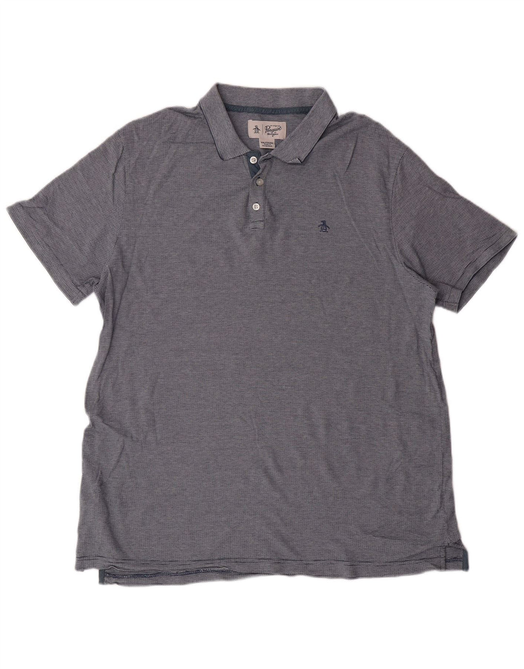 PENGUIN Polo para hombre 2XL Algodón a rayas azul Clásico