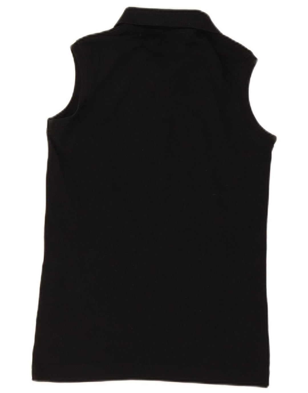 KAPPA Womens Sleeveless Polo Shirt UK 12 Medium Black