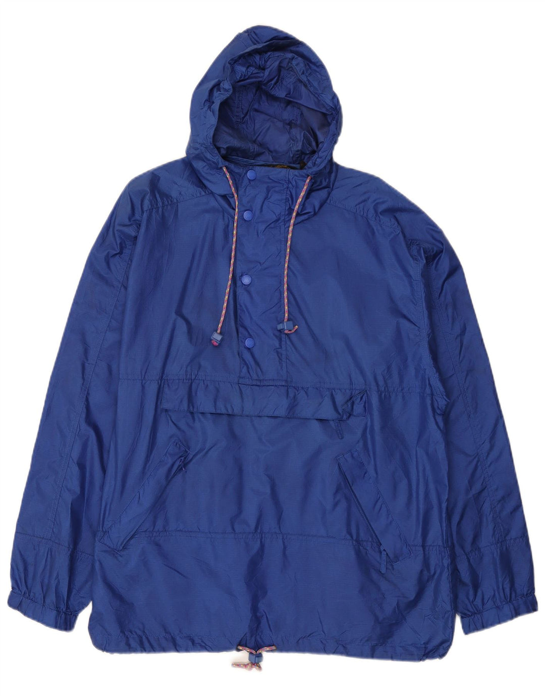 Eddie Bauer Chaqueta impermeable con capucha para hombre UK 38 Medium Blue Nylon