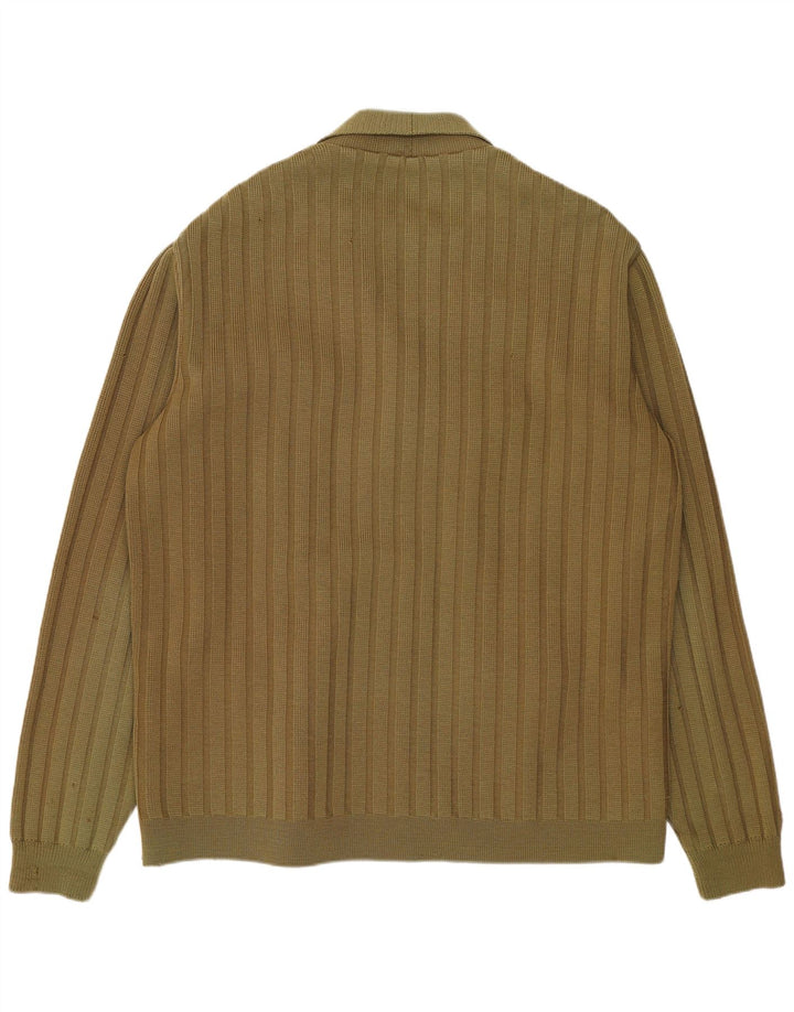 Renna Chaqueta de ante de punto para hombre UK 38 Medium Khaki