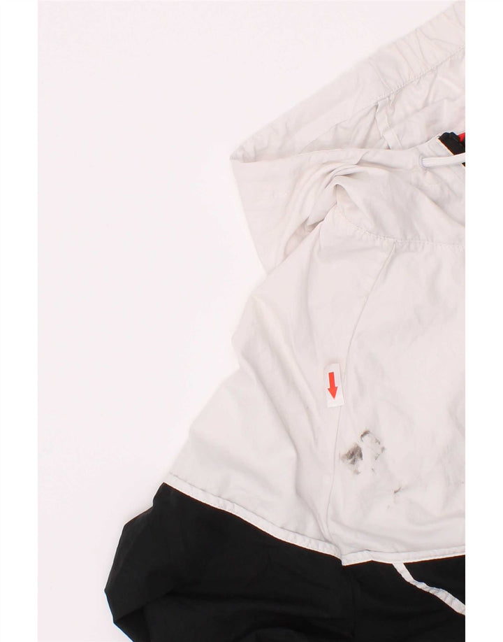 Nike - Chaqueta de chándal con capucha para hombre, color blanco medio, poliéster color block
