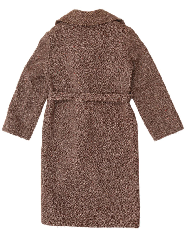 Abrigo vintage para mujer IT 42 Marrón medio moteado