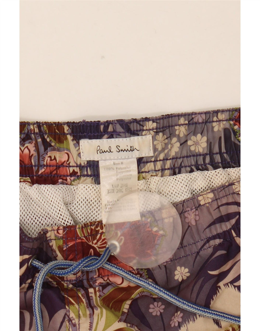 Paul Smith - Bañador para hombre, tamaño mediano, poliéster floral multicolor