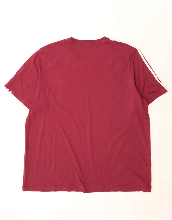 Adidas Camiseta Hombre Top 2XL Algodón Burdeos