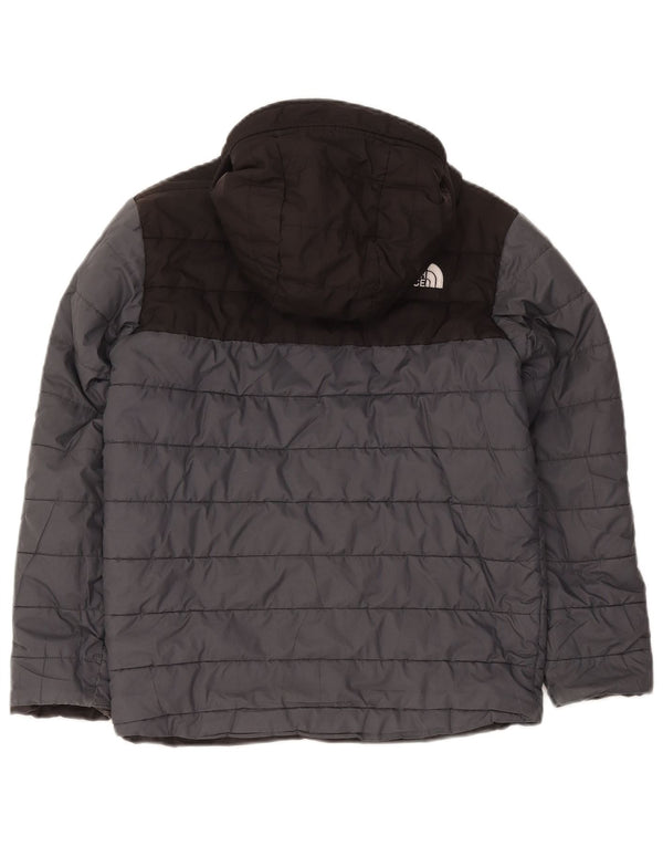 The North Face Chaqueta acolchada con capucha para niño 11-12 años Gris
