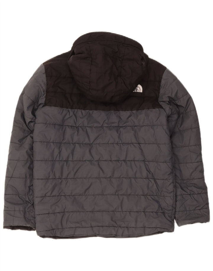 The North Face Chaqueta acolchada con capucha para niño 11-12 años Gris
