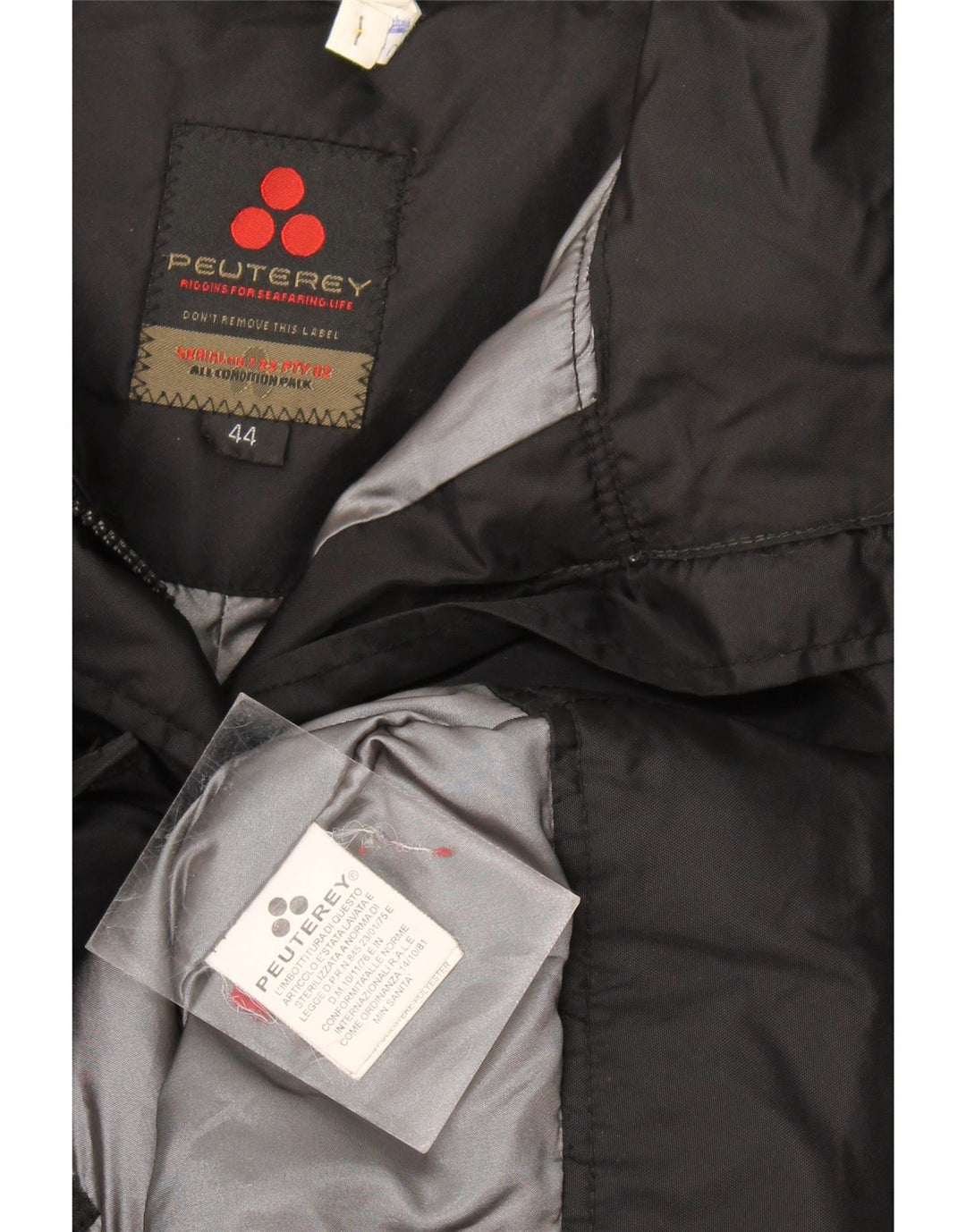 PEUTEREY Chaqueta Acolchada Mujer IT 44 Mediana Negro Poliamida