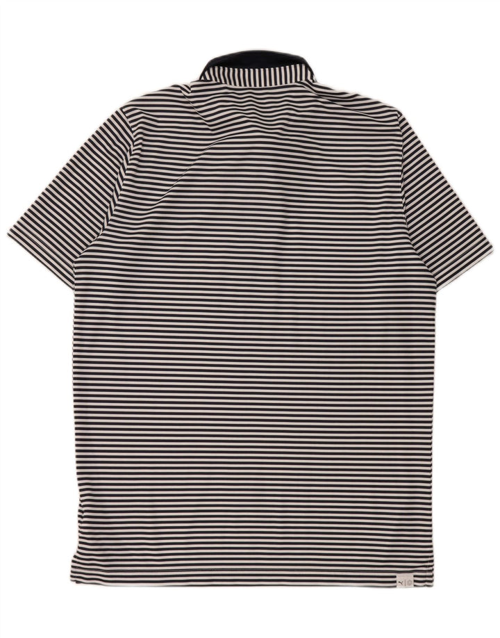Puma Polo para hombre grande azul marino a rayas poliéster