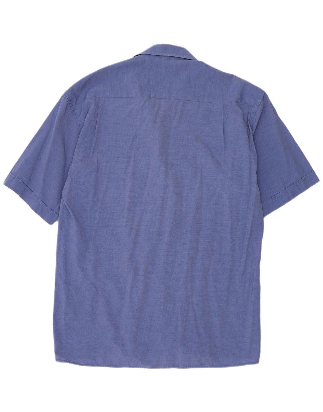 Camisa Hugo Boss Hombre Manga Corta Regular Fit Algodón Azul Medio