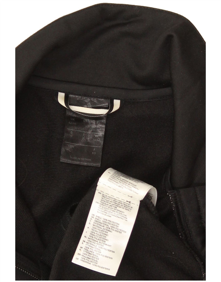 Adidas - Chaqueta de chándal para hombre, talla 42/44, poliéster negro grande