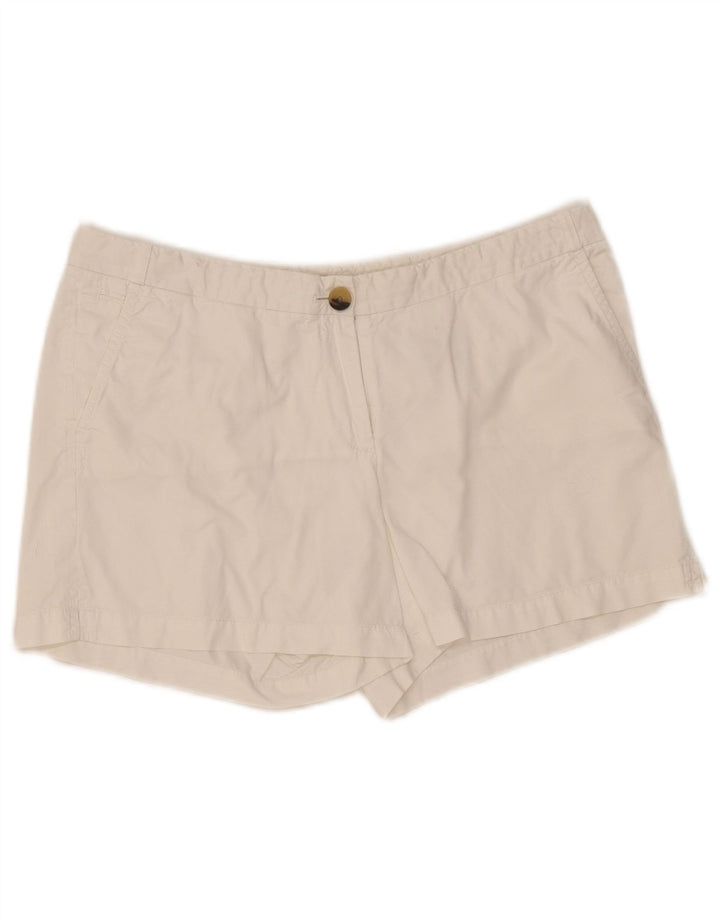 Tommy Hilfiger Pantalones cortos chinos para mujer US 8 Medium W32 Algodón blanco