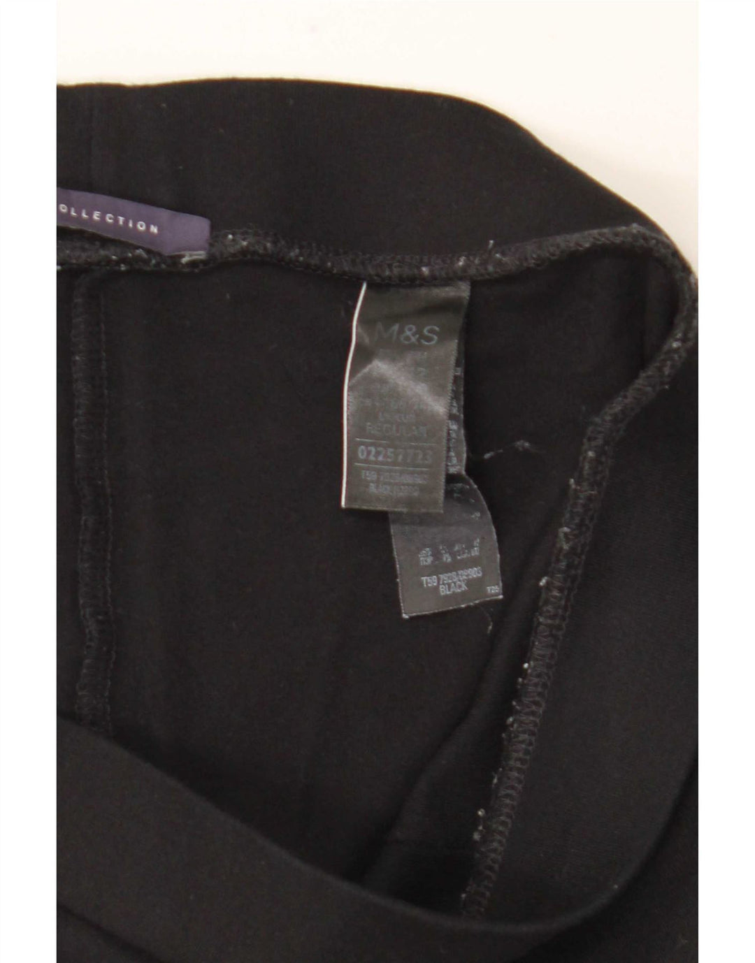 Marks & Spencer Leggings con estribo para mujer UK 42 Viscosa negra mediana