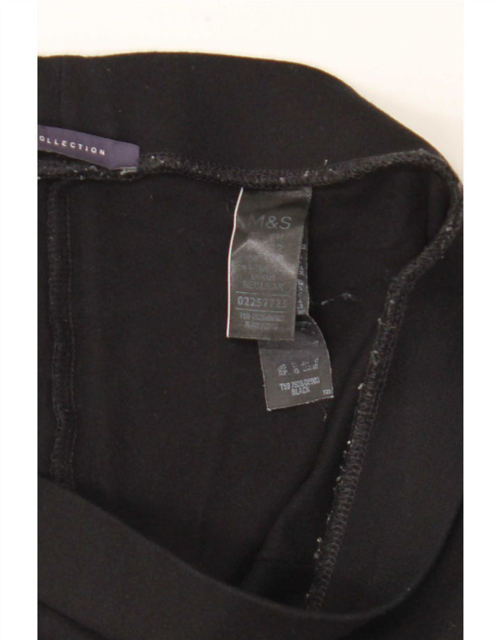 Marks & Spencer Leggings con estribo para mujer UK 42 Viscosa negra mediana