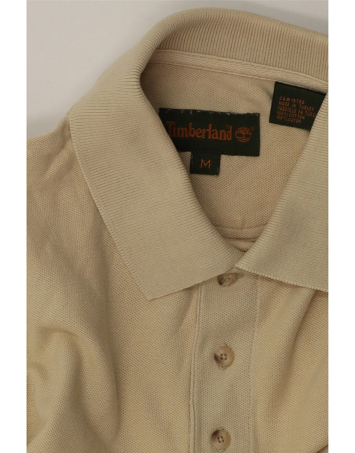 Timberland Polo para hombre de algodón blanco roto mediano